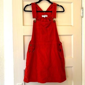 American Apparel burnt orange corduroy jumper